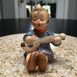 Vintage Goebel Hummel 53 Joyful Banjo Betty TMK2 Double Stamped Mint Figurine